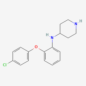 molecular formula C17H19ClN2O B14174187 N-[2-(4-Chlorophenoxy)phenyl]piperidin-4-amine CAS No. 919118-46-0