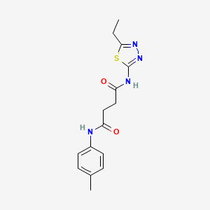 N'-(5-ethyl-1,3,4-thiadiazol-2-yl)-N-(4-methylphenyl)butanediamide