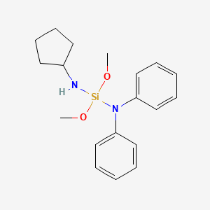 N'-Cyclopentyl-1,1-dimethoxy-N,N-diphenylsilanediamine