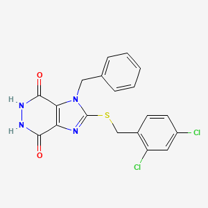 1-Benzyl-2-[(2,4-dichlorobenzyl)sulfanyl]-5,6-dihydro-1h-imidazo[4,5-d]pyridazine-4,7-dione