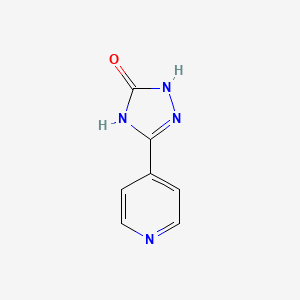 molecular formula C7H6N4O B1417425 3-(吡啶-4-基)-1H-1,2,4-三唑-5(4H)-酮 CAS No. 939-08-2