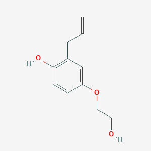 molecular formula C11H14O3 B14174307 4-(2-Hydroxyethoxy)-2-(prop-2-en-1-yl)phenol CAS No. 918495-57-5