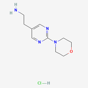 molecular formula C10H17ClN4O B14174334 2-(2-Morpholinopyrimidin-5-YL)ethanamine hydrochloride CAS No. 1196154-56-9