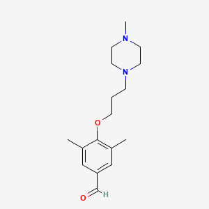 molecular formula C17H26N2O2 B14174343 3,5-Dimethyl-4-[3-(4-methylpiperazin-1-yl)propoxy]benzaldehyde CAS No. 919088-13-4