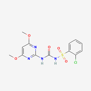 1-(2-Chlorophenyl)sulfonyl-3-(4,6-dimethoxypyrimidin-2-yl)urea