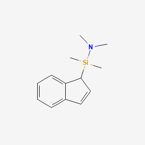 molecular formula C13H19NSi B14174360 1-(1H-Inden-1-yl)-N,N,1,1-tetramethylsilanamine CAS No. 921203-66-9