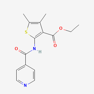 Ethyl 4,5-dimethyl-2-(pyridine-4-carbonylamino)thiophene-3-carboxylate