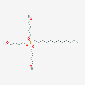 molecular formula C24H52O6Si B14174380 4,4',4''-[(Dodecylsilanetriyl)tris(oxy)]tri(butan-1-ol) CAS No. 925411-63-8