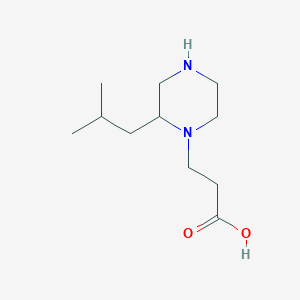 3-(2-Isobutylpiperazin-1-YL)propanoic acid