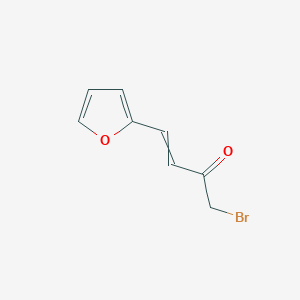 molecular formula C8H7BrO2 B14174393 1-Bromo-4-(furan-2-yl)but-3-en-2-one CAS No. 923025-55-2