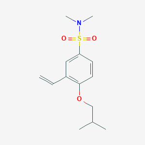 3-Ethenyl-N,N-dimethyl-4-(2-methylpropoxy)benzene-1-sulfonamide