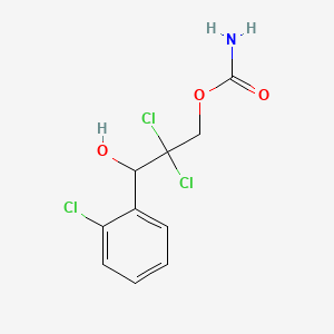 [2,2-dichloro-3-(2-chlorophenyl)-3-hydroxypropyl] carbamate