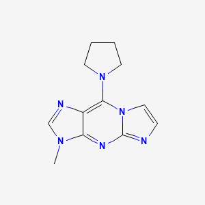 molecular formula C12H14N6 B14174426 3H-Imidazo[1,2-a]purine, 3-methyl-9-(1-pyrrolidinyl)- CAS No. 920317-09-5