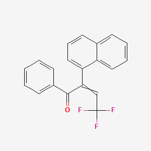 4,4,4-Trifluoro-2-(naphthalen-1-yl)-1-phenylbut-2-en-1-one