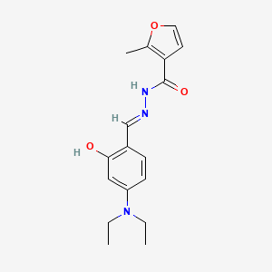 B1417444 N'-{(E)-[4-(diethylamino)-2-hydroxyphenyl]methylidene}-2-methylfuran-3-carbohydrazide CAS No. 304906-29-4