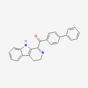 molecular formula C24H18N2O B14174446 ([1,1'-Biphenyl]-4-yl)(4,9-dihydro-3H-beta-carbolin-1-yl)methanone CAS No. 922525-62-0