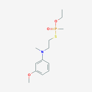 Methylphosphonothioic acid O-ethyl S-(2-((3-methoxyphenyl)methylamino)ethyl) ester