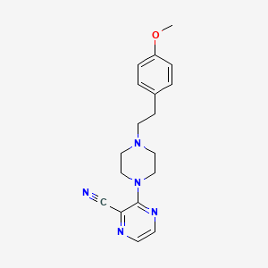 3-{4-[2-(4-Methoxyphenyl)ethyl]piperazin-1-yl}pyrazine-2-carbonitrile