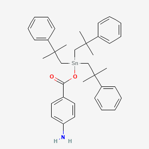 4-({[Tris(2-methyl-2-phenylpropyl)stannyl]oxy}carbonyl)aniline