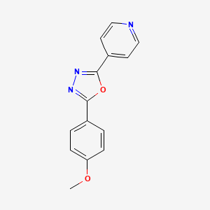 4-(5-(4-Methoxyphenyl)-1,3,4-oxadiazol-2-yl)pyridine