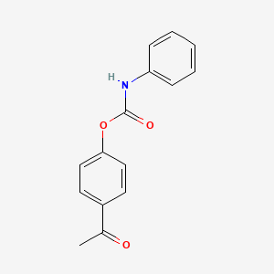 molecular formula C15H13NO3 B14174540 4-Acetylphenyl phenylcarbamate CAS No. 37070-86-3