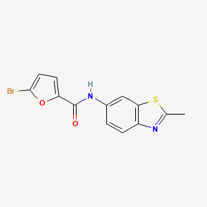 molecular formula C13H9BrN2O2S B14174551 5-bromo-N-(2-methyl-1,3-benzothiazol-6-yl)furan-2-carboxamide CAS No. 765285-30-1