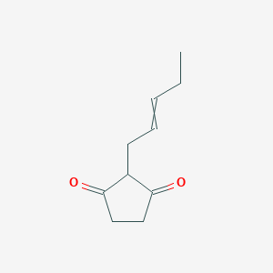 2-(Pent-2-EN-1-YL)cyclopentane-1,3-dione