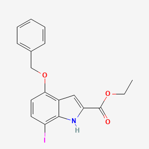 Ethyl 4-(benzyloxy)-7-iodo-1H-indole-2-carboxylate