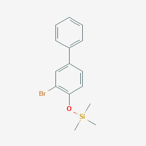 molecular formula C15H17BrOSi B14174609 [(3-Bromo[1,1'-biphenyl]-4-yl)oxy](trimethyl)silane CAS No. 923294-80-8