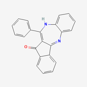 molecular formula C22H14N2O B1417461 6-苯基茚并[1,2-b][1,5]苯并二氮杂卓-7(12H)-酮 CAS No. 24472-30-8