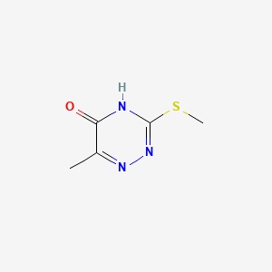 molecular formula C5H7N3OS B1417462 6-甲基-3-甲硫基-4H-[1,2,4]三嗪-5-酮 CAS No. 1566-32-1
