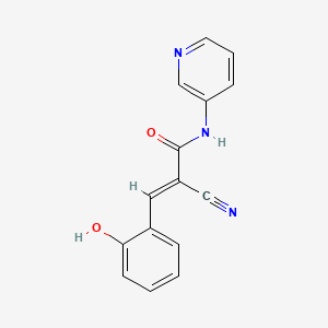 (E)-2-cyano-3-(2-hydroxyphenyl)-N-pyridin-3-ylprop-2-enamide