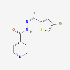 molecular formula C11H8BrN3OS B14174636 N'-[(Z)-(4-bromothiophen-2-yl)methylidene]pyridine-4-carbohydrazide 