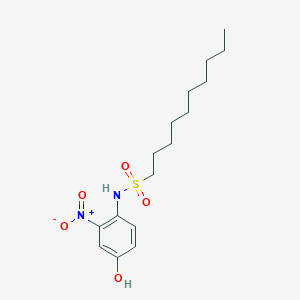 N-(4-Hydroxy-2-nitrophenyl)decane-1-sulfonamide