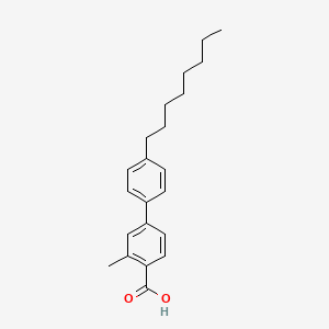 molecular formula C22H28O2 B14174655 3-Methyl-4'-octyl[1,1'-biphenyl]-4-carboxylic acid CAS No. 920269-93-8