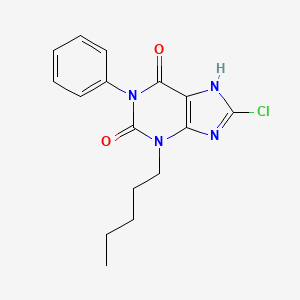 8-Chloro-3-pentyl-1-phenyl-3,7-dihydro-1H-purine-2,6-dione