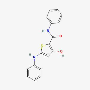 molecular formula C17H14N2O2S B14174695 5-Anilino-3-hydroxy-N-phenylthiophene-2-carboxamide CAS No. 920268-77-5