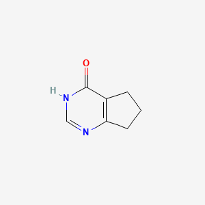 molecular formula C7H8N2O B1417471 6,7-二氢-3H-环戊[d]嘧啶-4(5H)-酮 CAS No. 5661-01-8