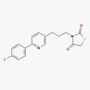 3-{3-[6-(4-Fluorophenyl)pyridin-3-yl]propyl}-1,3-thiazolidine-2,4-dione