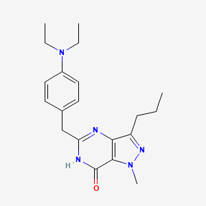 molecular formula C20H27N5O B1417472 5-(4-二乙氨基-苄基)-1-甲基-3-丙基-1,6-二氢-吡唑并[4,3-D]嘧啶-7-酮 CAS No. 223430-04-4