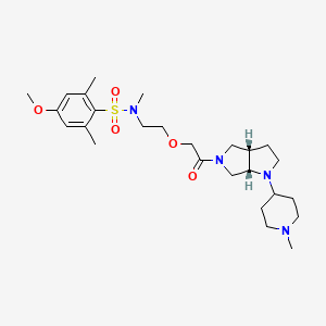 Benzenesulfonamide, N-[2-[2-[(3aS,6aS)-hexahydro-1-(1-methyl-4-piperidinyl)pyrrolo[3,4-b]pyrrol-5(1H)-yl]-2-oxoethoxy]ethyl]-4-methoxy-N,2,6-trimethyl-