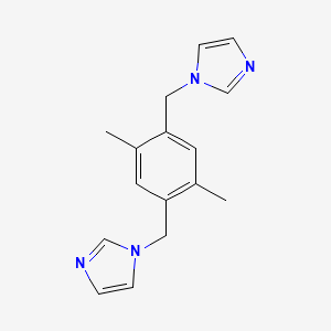 1-[[4-(Imidazol-1-ylmethyl)-2,5-dimethylphenyl]methyl]imidazole