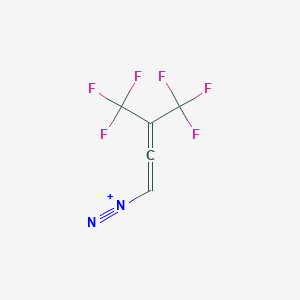 4,4,4-Trifluoro-3-(trifluoromethyl)buta-1,2-diene-1-diazonium