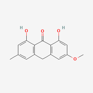 molecular formula C16H14O4 B14174783 Anthrone, 1,8-dihydroxy-3-methoxy-6-methyl- CAS No. 3571-31-1