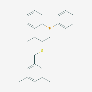 molecular formula C25H29PS B14174791 (2-{[(3,5-Dimethylphenyl)methyl]sulfanyl}butyl)(diphenyl)phosphane CAS No. 922165-29-5