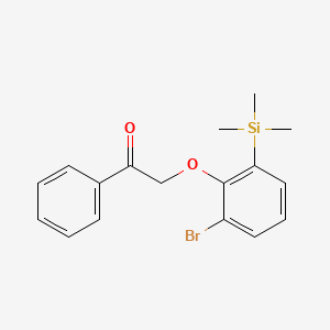 Ethanone, 2-[2-bromo-6-(trimethylsilyl)phenoxy]-1-phenyl-