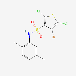 4-Bromo-2,5-dichloro-N-(2,5-dimethylphenyl)thiophene-3-sulfonamide