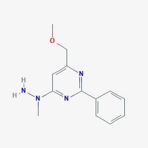 molecular formula C13H16N4O B14174809 4-(Methoxymethyl)-6-(1-methylhydrazinyl)-2-phenylpyrimidine CAS No. 922726-19-0