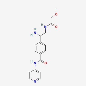 molecular formula C17H20N4O3 B14174836 4-[1-Amino-2-(2-methoxyacetamido)ethyl]-N-(pyridin-4-yl)benzamide CAS No. 920495-64-3