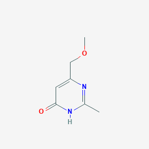 molecular formula C7H10N2O2 B1417485 4-Hydroxy-6-methoxymethyl-2-methylpyrimidine CAS No. 38249-50-2